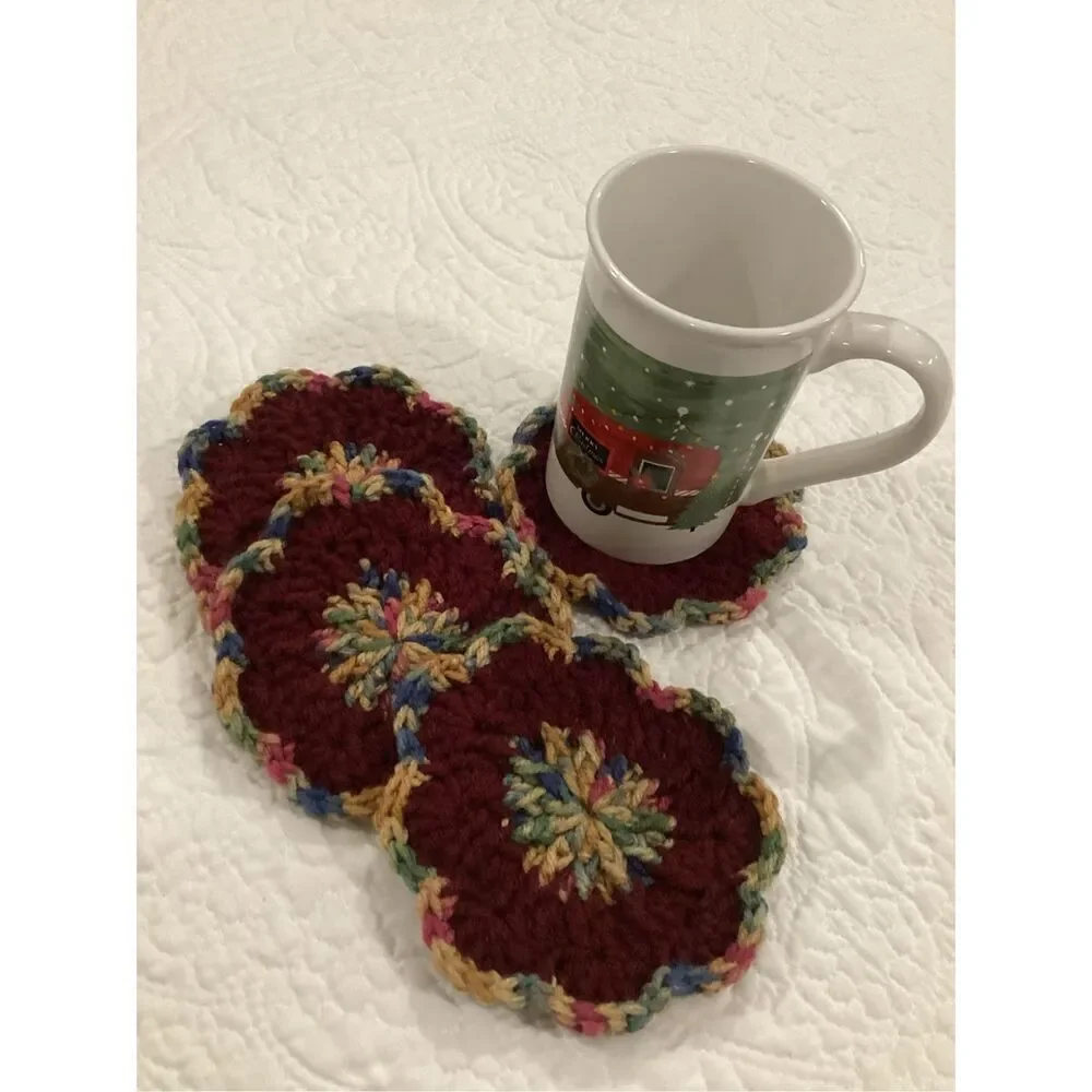 Crochet Coaster Set 4 Piece
